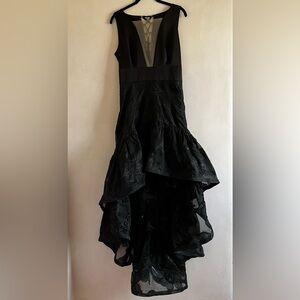 Bronx and Banco Black Lace Evening Dress